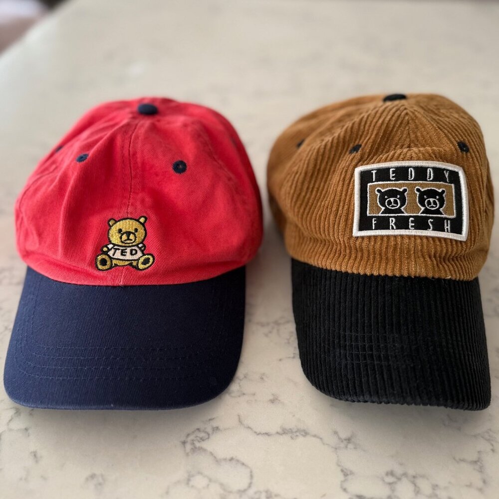 Two TEDDY FRESH Baseball Hats